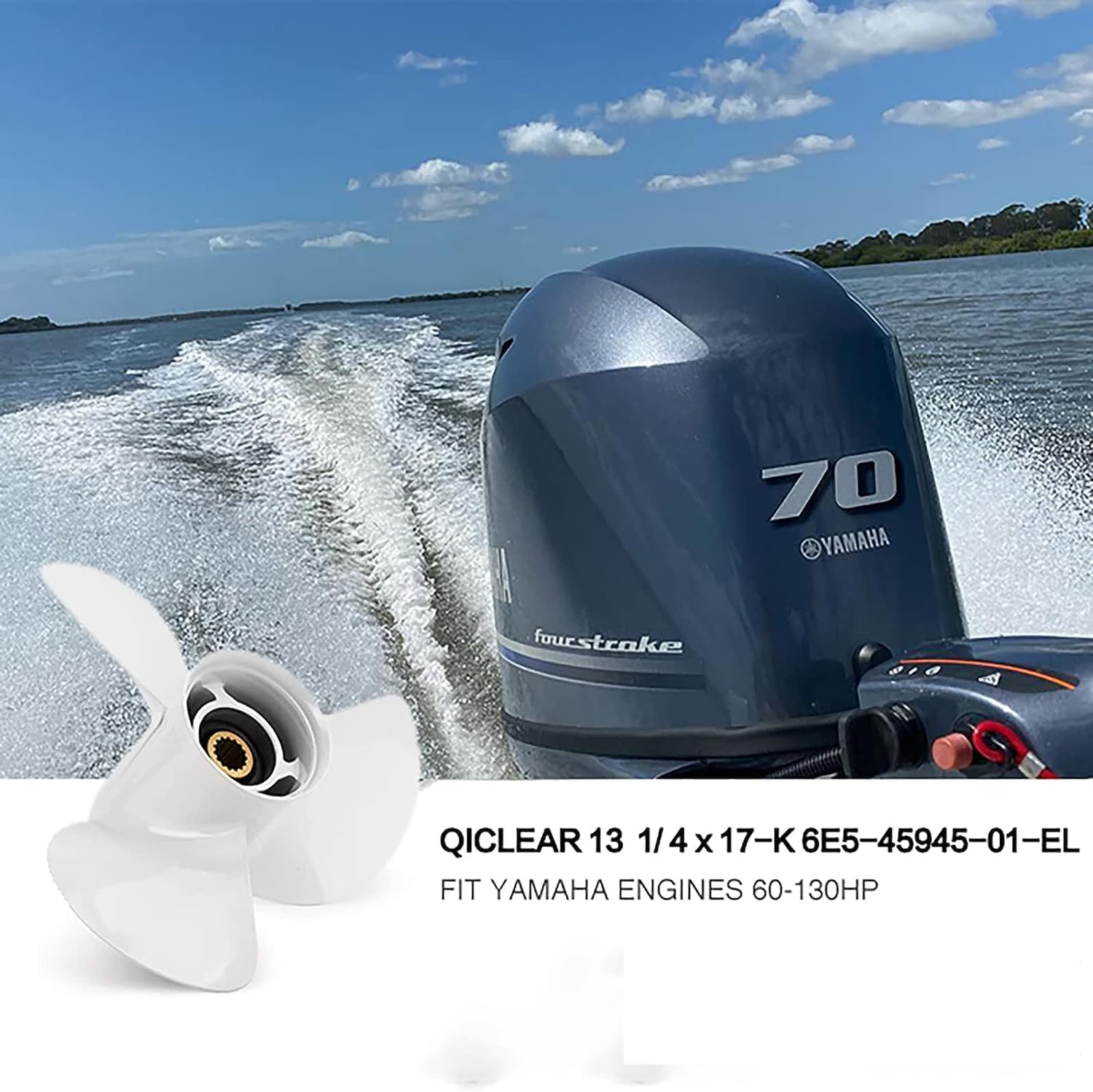 Boat Propeller fit Yamaha Engines 60-115 HP