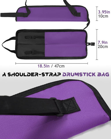 Drumstick Bag, Holds 4 pairs of drumsticks (Bag only)