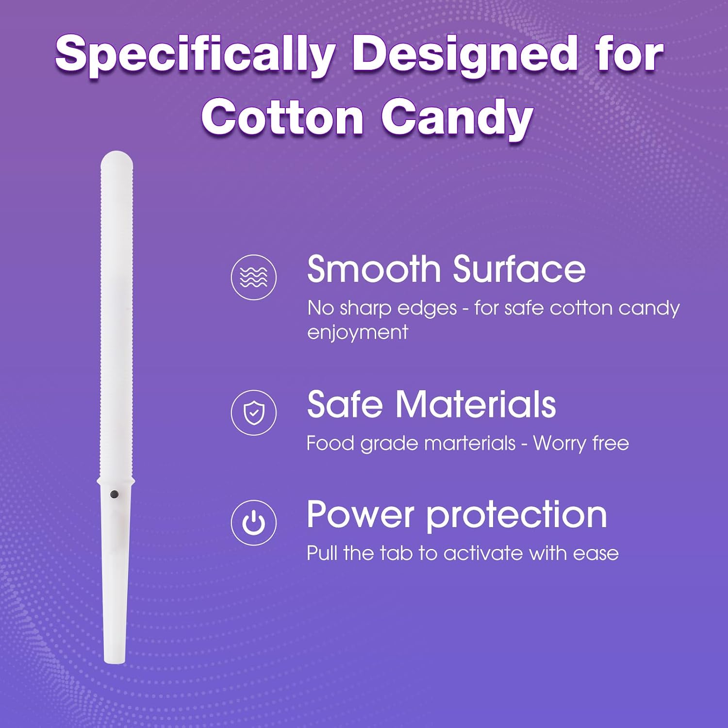 25-Pack LED Cotton Candy Glow Sticks, Cotton Candy Cone Alternative