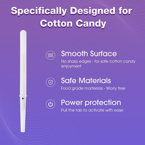 25-Pack LED Cotton Candy Glow Sticks, Cotton Candy Cone Alternative