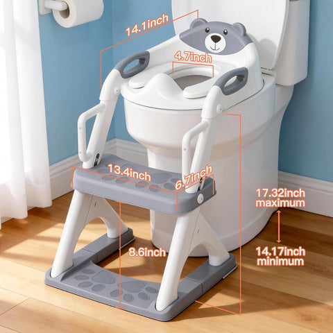 Upgraded Safety Armrests for 2-in-1 Potty Training Toilet seat for Toddlers