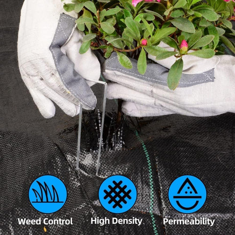 LAVEVE Heavy Duty Weed Barrier Landscape Fabric 4FT x 100FT