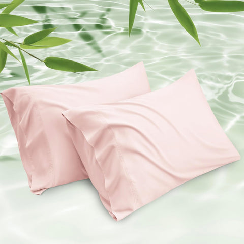 Bedsure King Size Pillow Cases Set of 2, 100% Rayon Derived from Bamboo