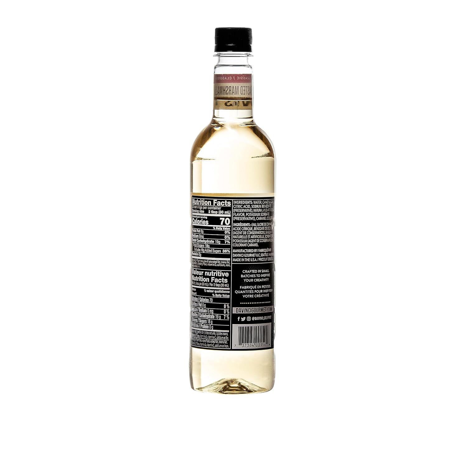 DaVinci Gourmet Classic Toasted Marshmallow Syrup, 25.4 Fluid Ounces (Pack of 4)