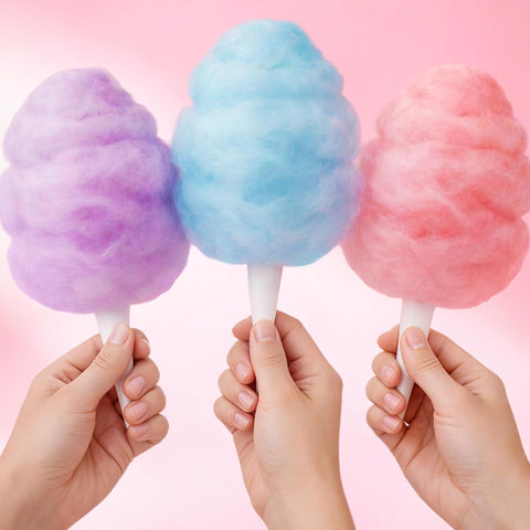 Taboom Cotton Candy Paper Cones, Disposable, 110 Pack
