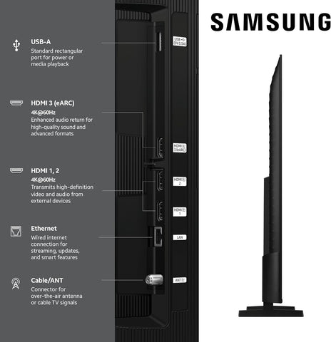 Samsung 50-Inch Class QLED Q7F Series Samsung Vision AI Smart TV (2025 Model, 50Q7F) Quantum HDR, Object Tracking Sound Lite, Q4 AI Gen1 Processor, 4K upscaling, Gaming Hub, Alexa Built-in