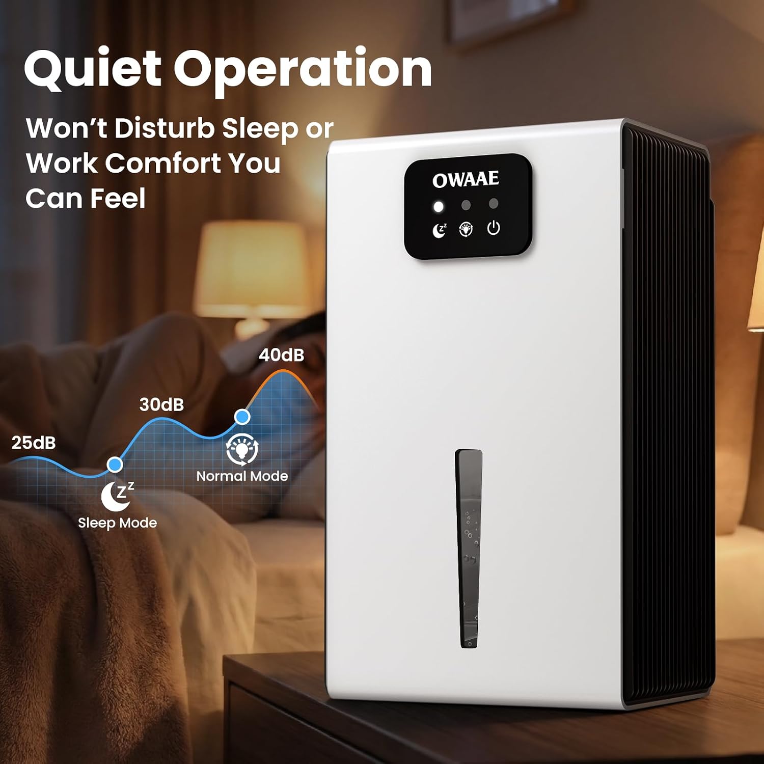 Dehumidifier for Home with Auto Shutoff Sleep Mode, 1000 Sq Ft