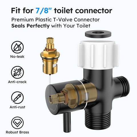 Arofa Handheld Bidet Sprayer, Bidet Attachment for Toilet, Matte Black