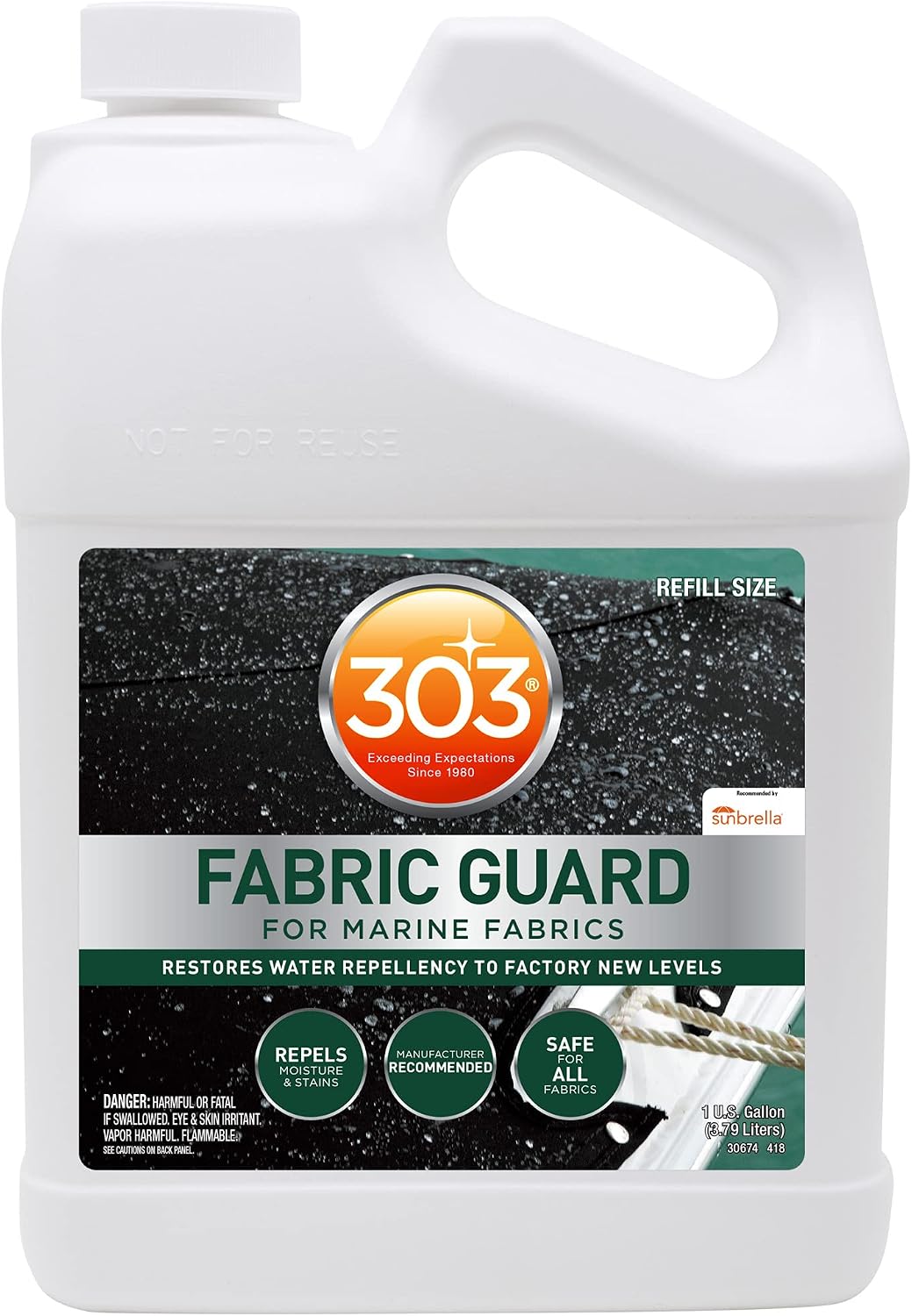 303 Marine Fabric Guard for Boat Covers & Canvas, 1 Gallon