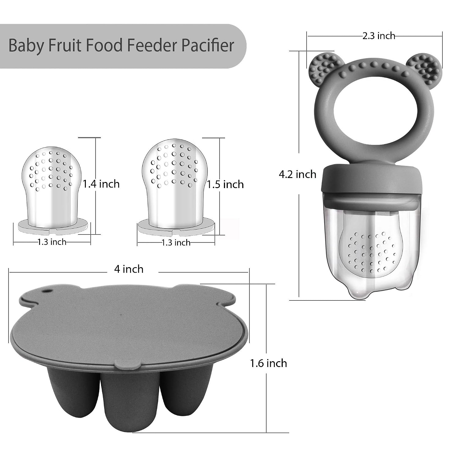 BigSpinach Frozen Breastmilk Teether Tray Breastmilk Teether for Soothing Baby's Gums