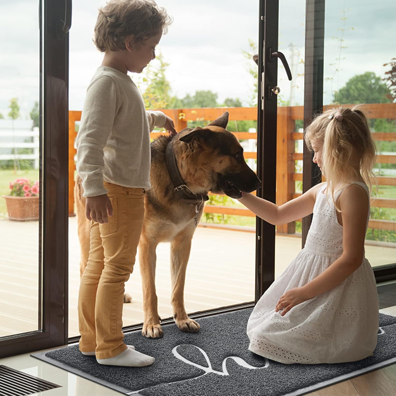 Door Mat Welcome Mat Floor Mat for Entryway, Patio, High Traffic Areas