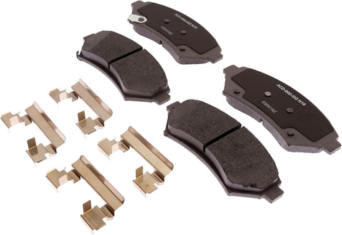 ACDelco Silver 14D699CHF1 Ceramic Front Disc Brake Pad Set with Clips