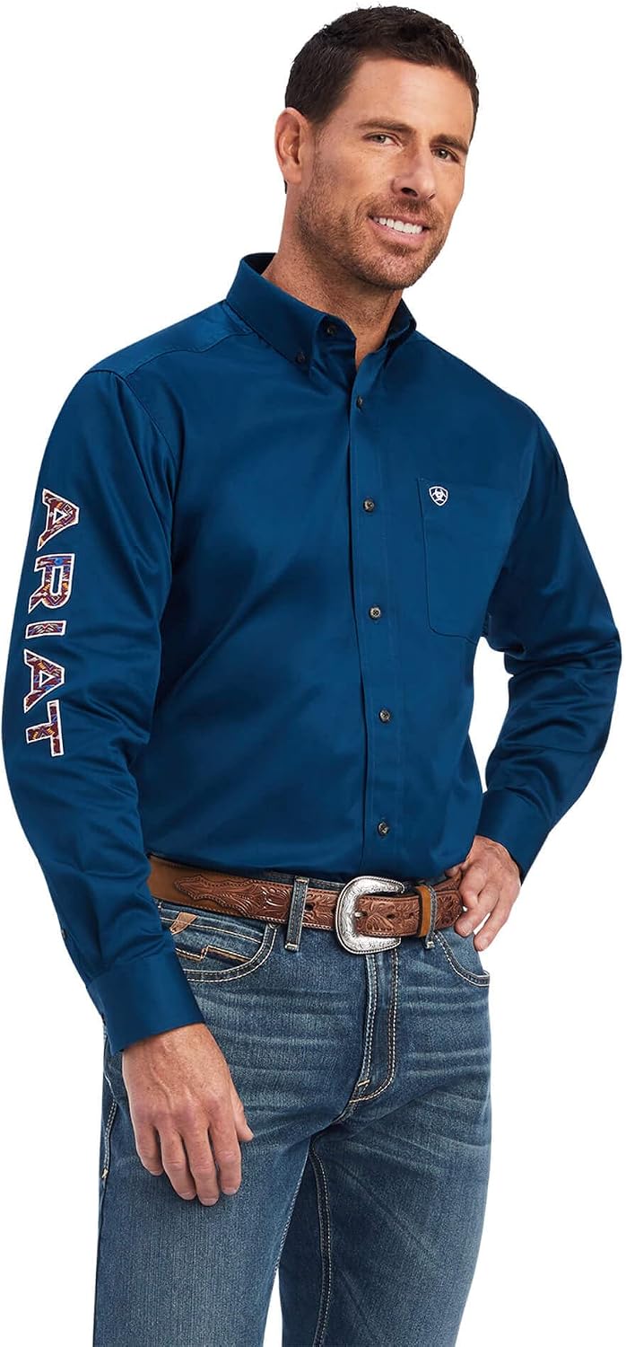 Ariat Men's Team Logo Twill Fitted Shirt