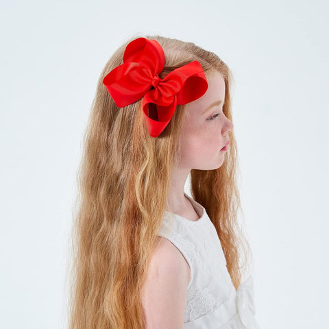 YHXX YLEN Girls Bows Hair Clip 6 Inch Big Hair Bows Clips for Little Girls