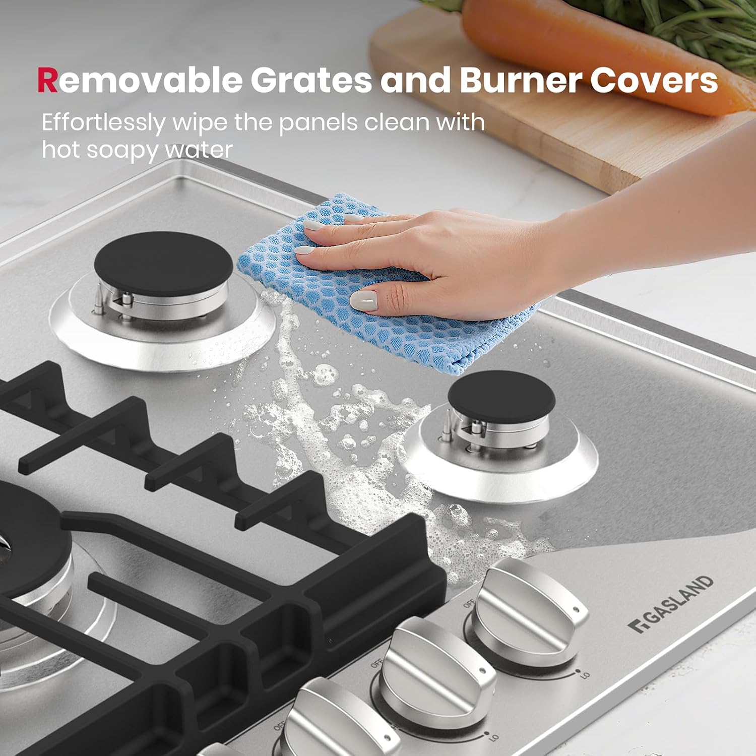 GASLAND 36 Inch Gas Cooktop, PRO GH2365SF 5 Italy Sealed Burner