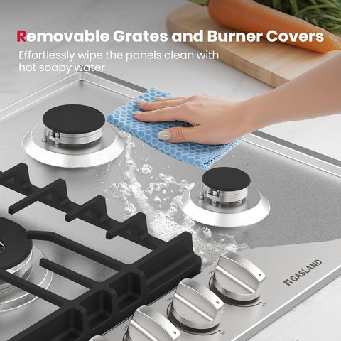 GASLAND 36 Inch Gas Cooktop, PRO GH2365SF 5 Italy Sealed Burner