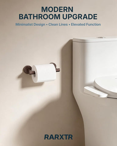 RARXTR Toilet Paper Holder Bronze Wall Mount Bathroom Modern Tissue Holder
