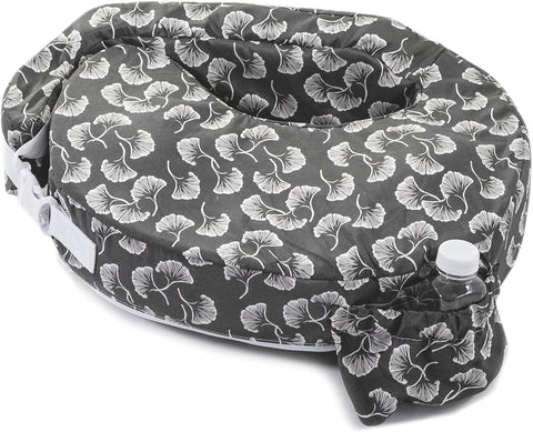 My Brest Friend Original Nursing Pillow - Grey Flowing Fans