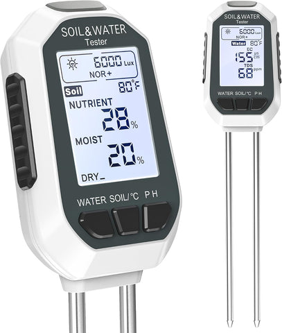 Moisture Meter for Plants,7-in-1 Digital Soil Tester Kit