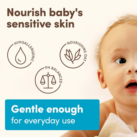 Aveeno Baby Daily Moisturizing Wash & Shampoo, Coconut Scent, 12 fl oz