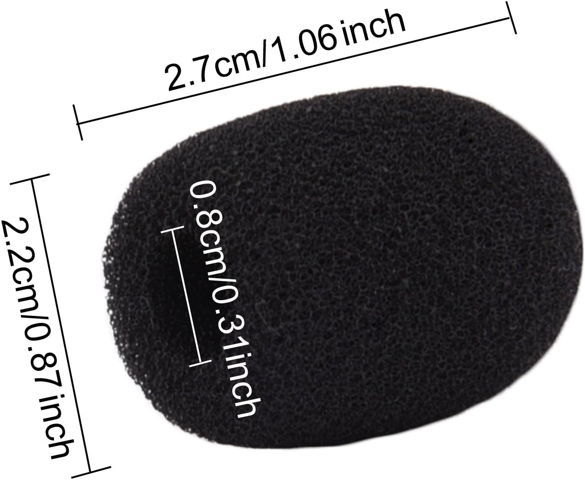 Sunmns Mini Small Size Lapel Headset Microphone Windscreen Foam Cover