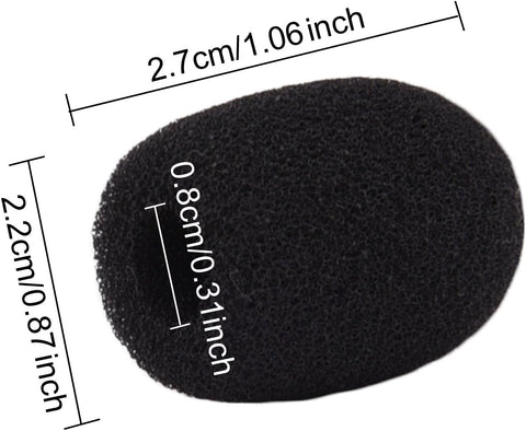 Sunmns Mini Small Size Lapel Headset Microphone Windscreen Foam Cover