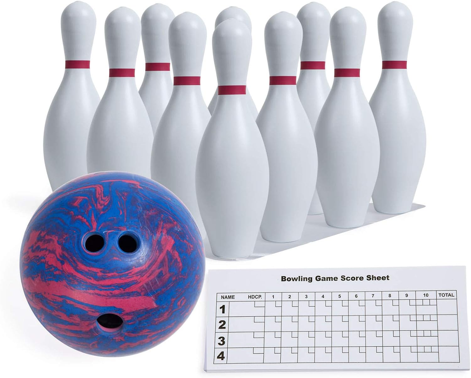 Champion Sports Weighted Plastic Bowling Pin Set
