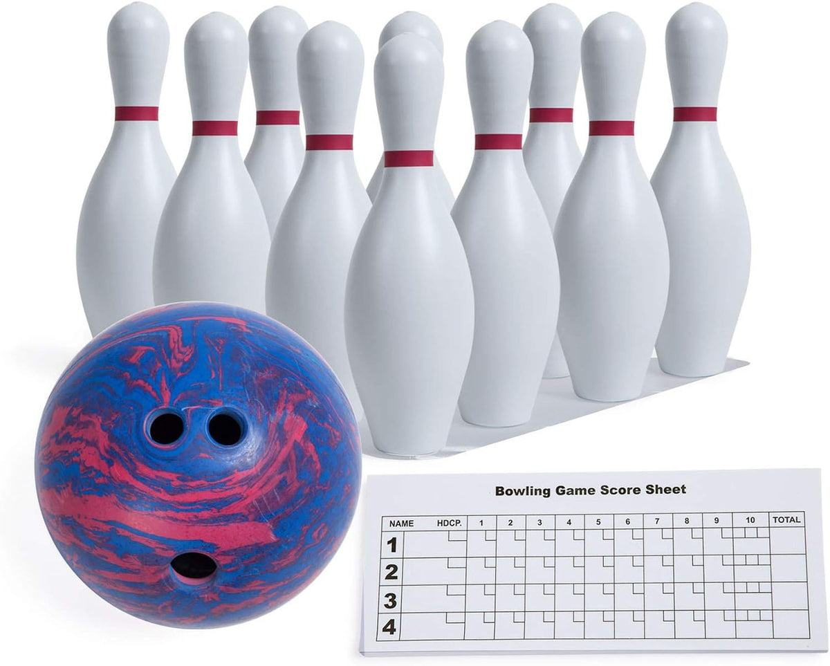 Champion Sports Weighted Plastic Bowling Pin Set