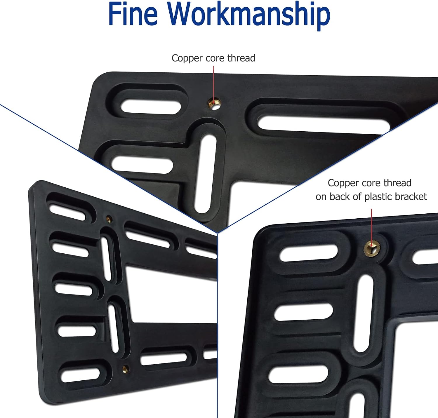 BGGTMO Front License Plate Mounting Kit- License Plate Bracket Holder
