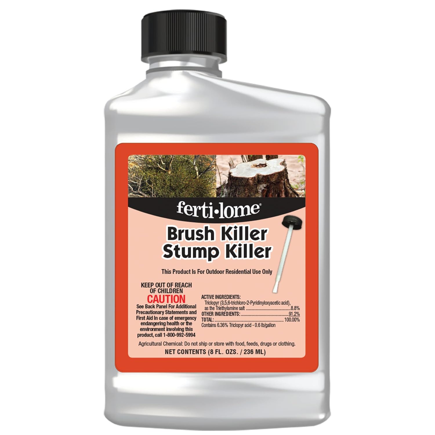 Fertilome (11483) Brush Killer & Stump Killer Woody Plant Control, 8 oz