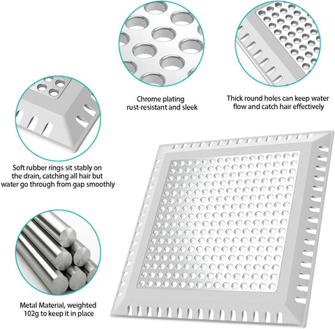 Aojuxix Shower Drain Hair Catcher/Drain Protector/Shower Drain Cover