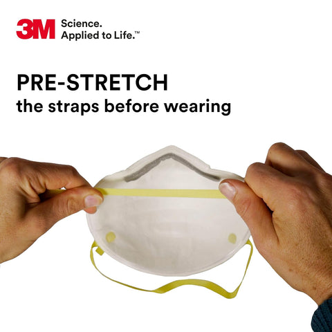 3M Particulate Disposable Respirator 8210, N95, Pack of 20, NIOSH APPROVED