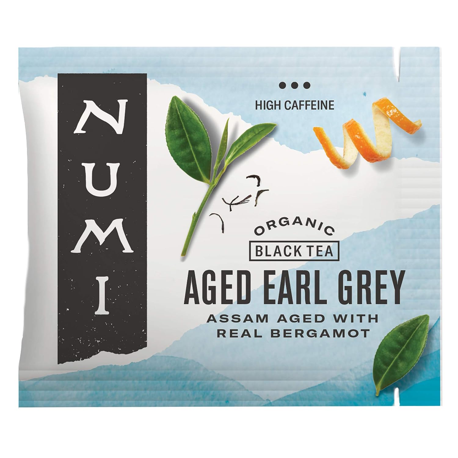 Numi Organic Aged Earl Grey Tea, 100 Black Tea Bags with Real Bergamot | Assam Black Tea with Bergamot Oil, Bright & Balanced