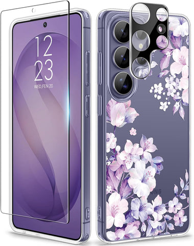 GVIEWIN for Samsung Galaxy S26 Ultra Case Floral Clear Slim Non-Yellowing