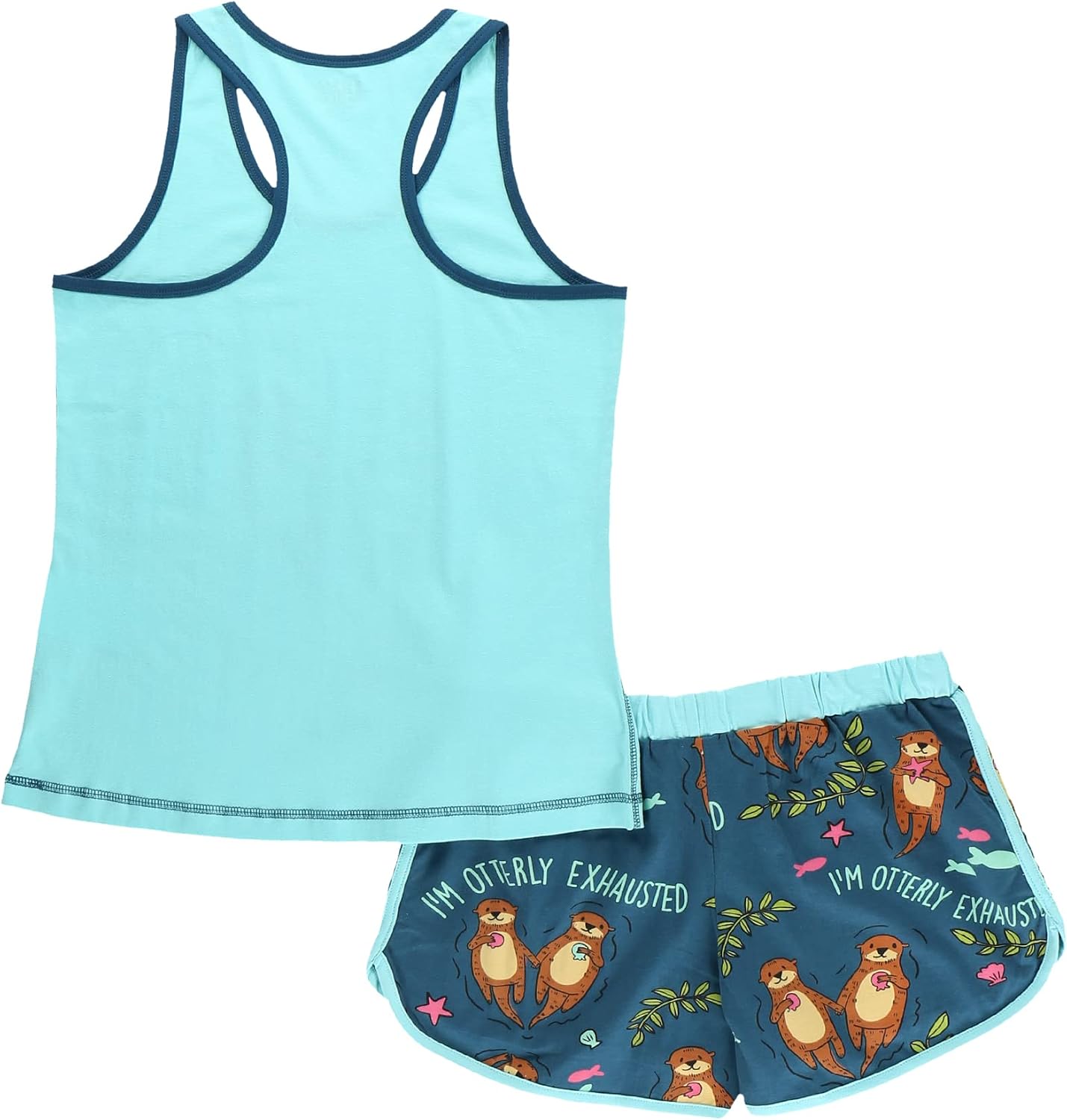 Lazy One Matching Pajamas for Women, Cute Tank Top Set, Summer Pajamas
