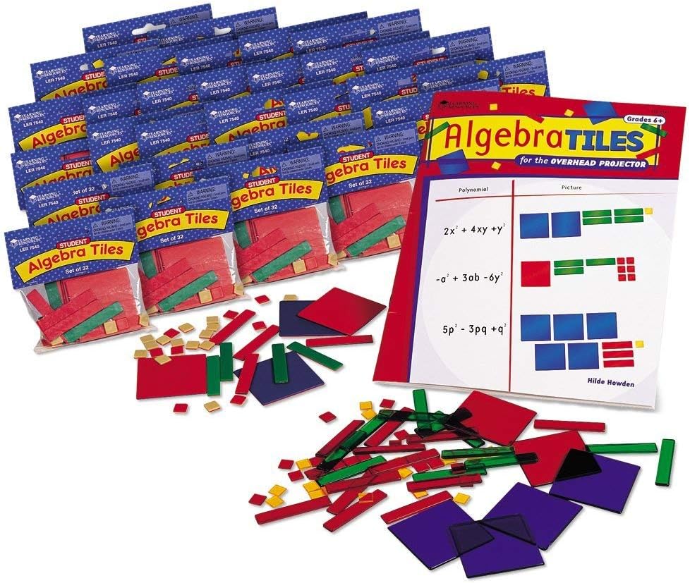 Learning Resources Algebra Tiles Class Set