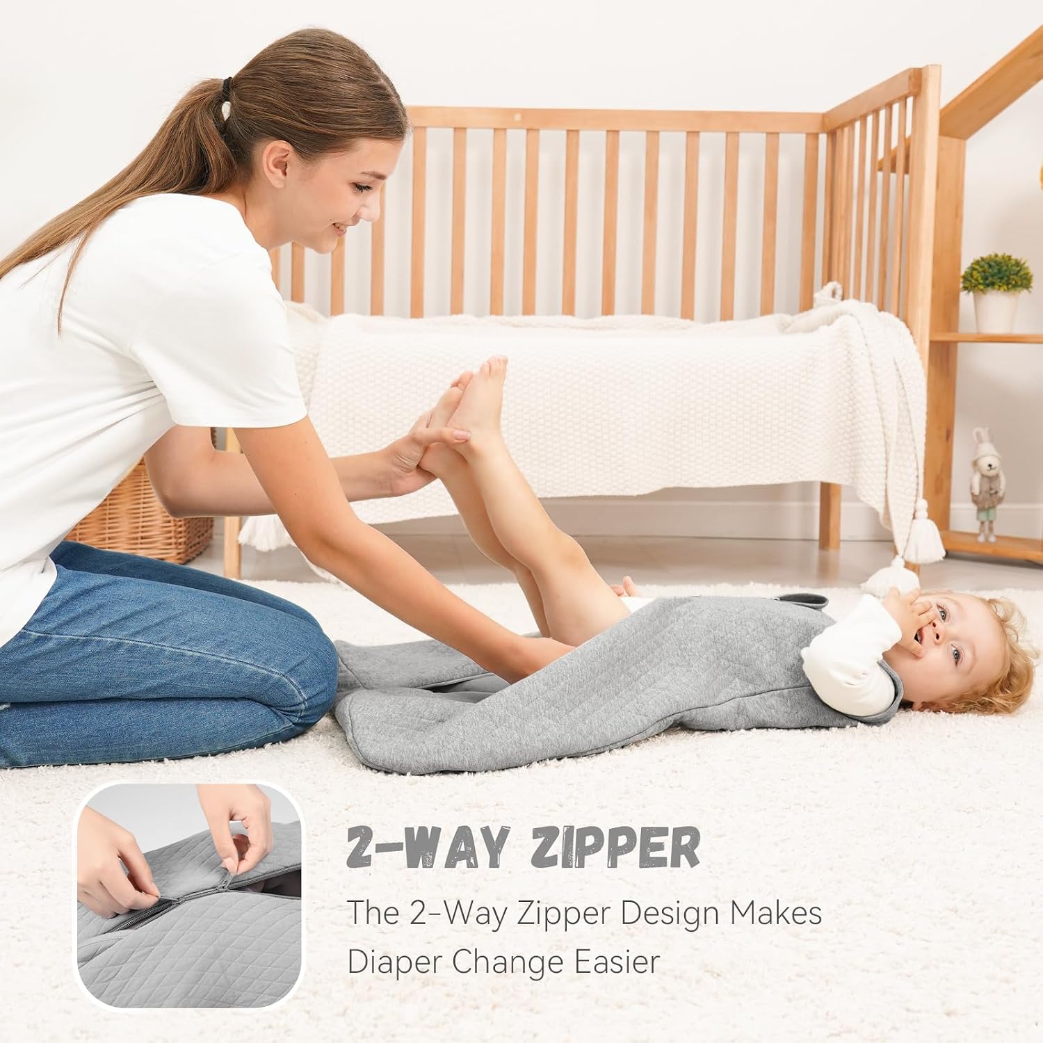 Yoofoss Baby Sleep Sack 12-18 Months TOG 2.5 Winter Baby Wearable Blanket