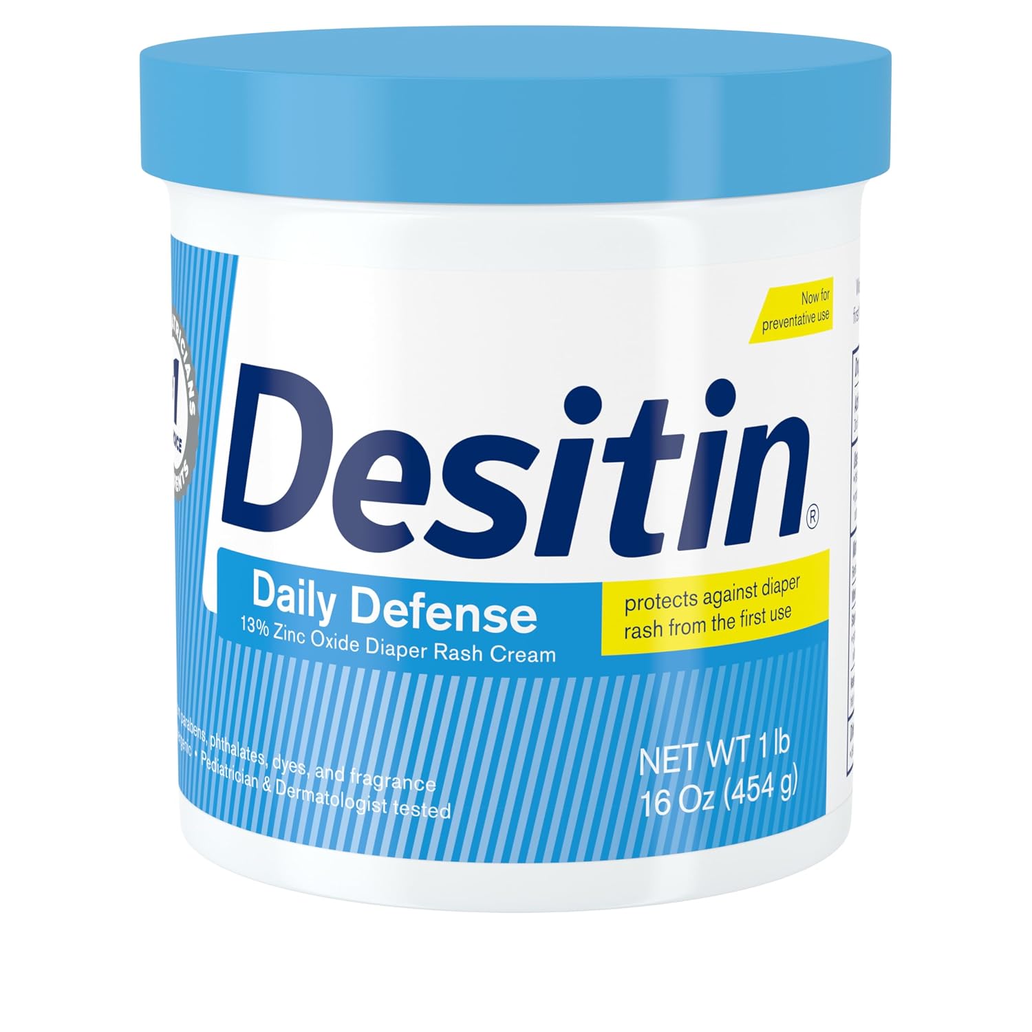 Desitin Daily Defense Diaper Rash Cream, 13% Zinc Oxide, 16 oz