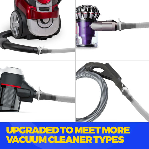 Holikme Dryer Vent Cleaner Kit, Vacuum Hose Attachment, 2-Piece, Gray