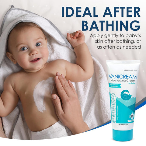 Vanicream Moisturizing Cream for Baby, Gentle, Hydrating Baby Lotion, 6 Oz