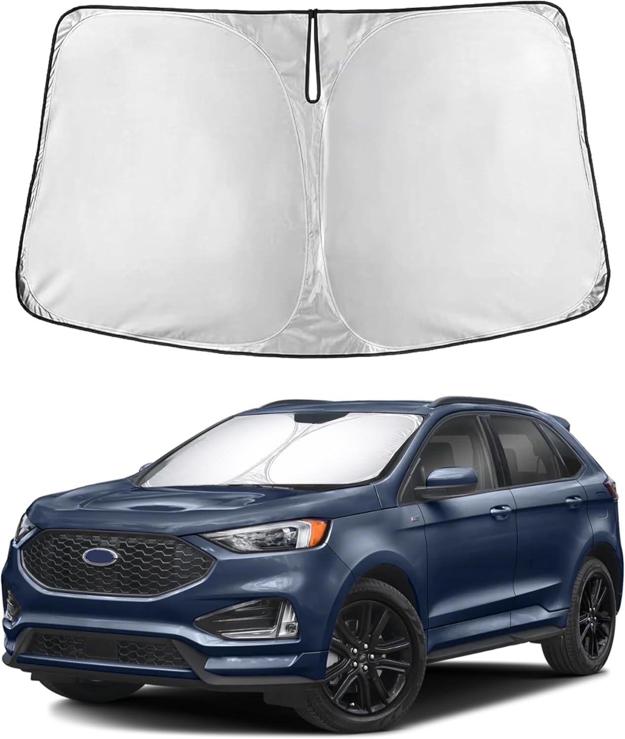 EcoNour Windshield Sunshade Compatible for Ford Edge 2015-2022 2023 2024