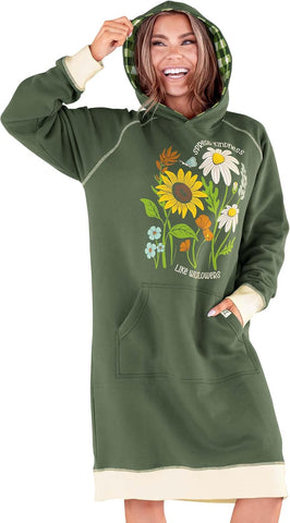 LazyOne Oversized Hoodie Sweatshirt, Comfortable Sleepwear, Sweater Dresses
