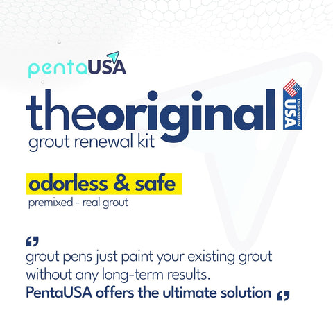 PentaUSA Premixed Tile Grout Repair - White (8.8oz/250g)