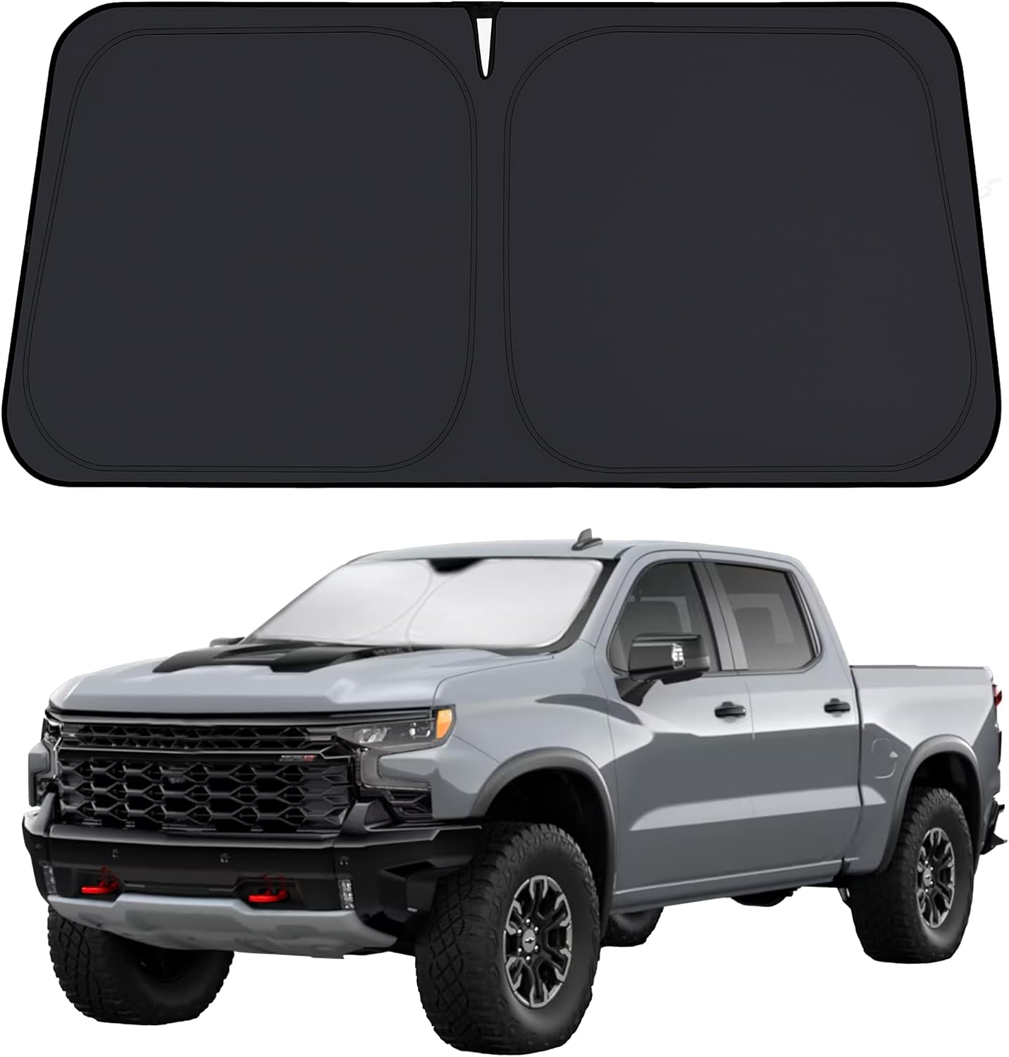 EcoNour Windshield Sunshade Compatible for Chevrolet Silverado 2019-2026
