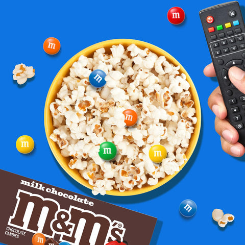 M&M'S Milk Chocolate Candy Movie Theater Candy Box, 3.10 oz, Pack of 12