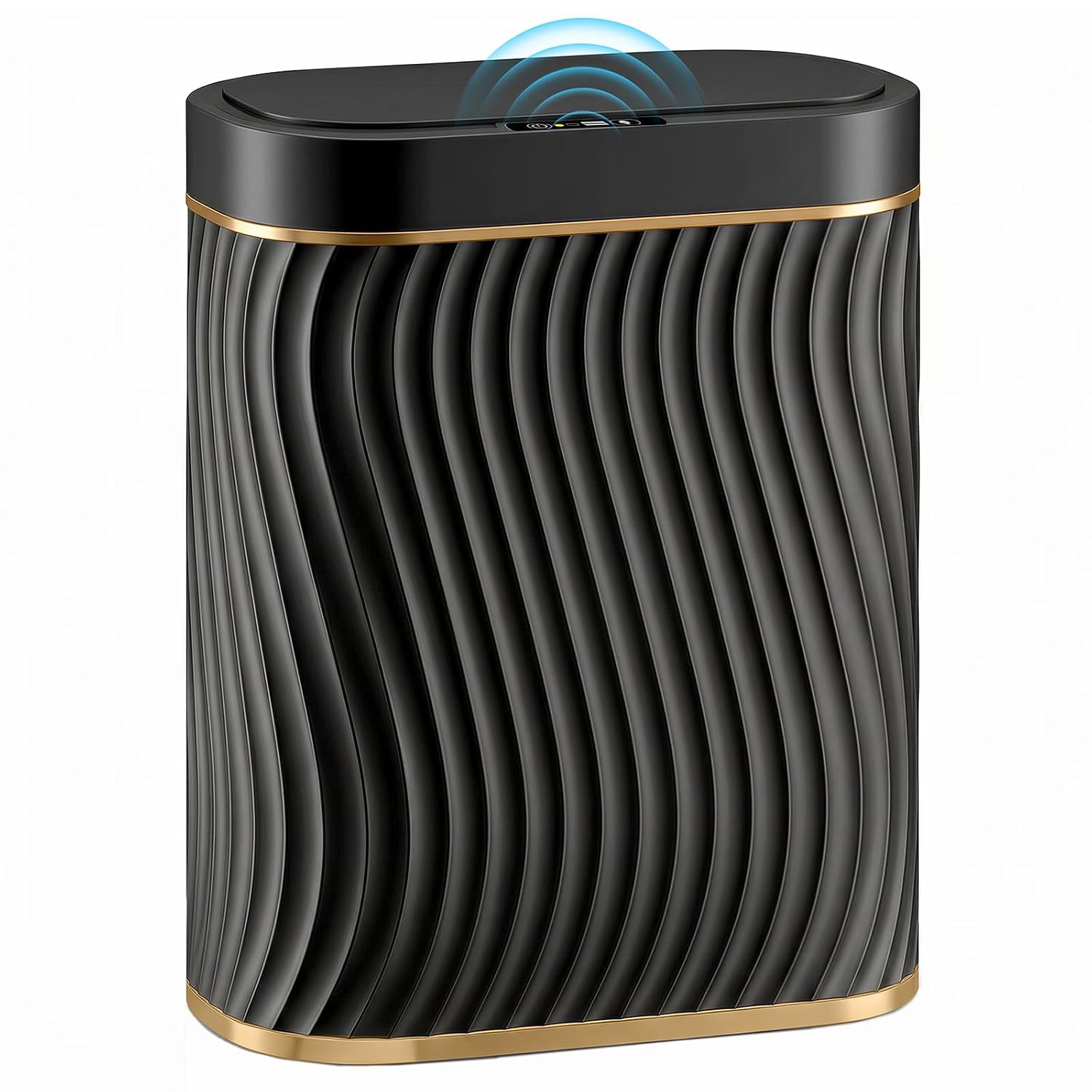 Ogikey Bathroom Small Trash Can with Automatic Touchless Lid, 2.6 Gallon Smart Garbage Can Narrow Waterproof Trash Bin for Bedroom, Office, Living Room
