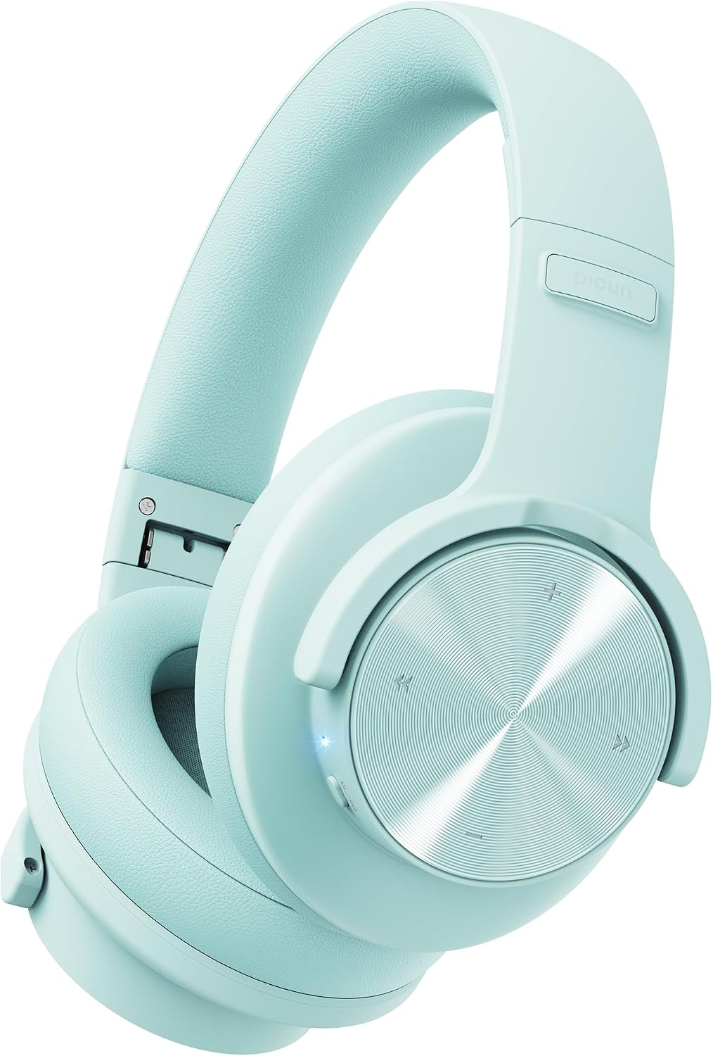 Picun B8 Wireless Bluetooth Headphones, 120H Playtime, 3EQ Modes, Cyan