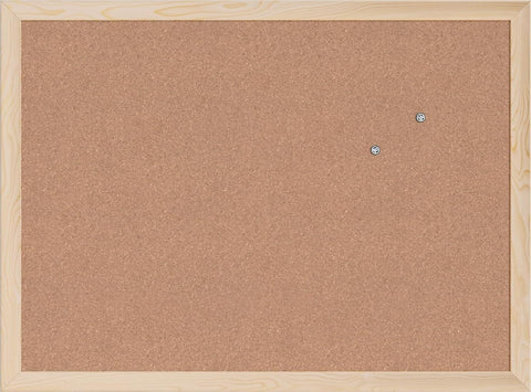 U Brands Cork Bulletin Board, 18" x 24" Inches, Light Birch Wood Frame (265U00-01)