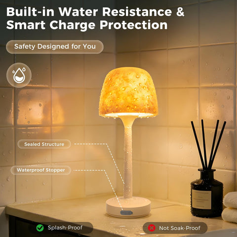 Waterproof Shower Lamp Rechargeable LED Ocean Projector Outdoor Table Lamps