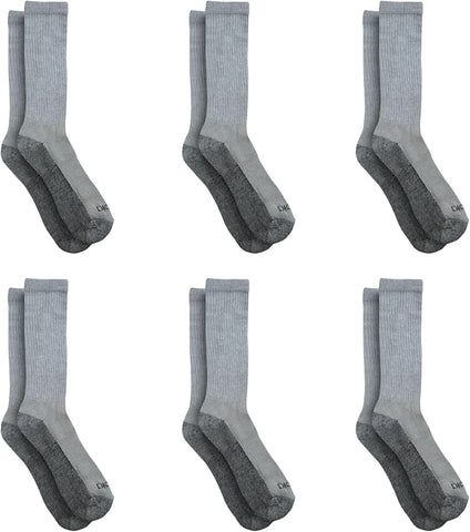 Dickies Men's Dri-tech Original Moisture Control Crew Socks, Available in M-xxl (6, 12, 18 Pairs)